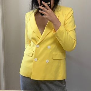 Topshop yellow blazer